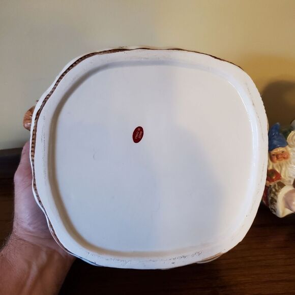 Fitz & Floyd Forest Festival Santa Cookie Jar - Picture 9 of 11